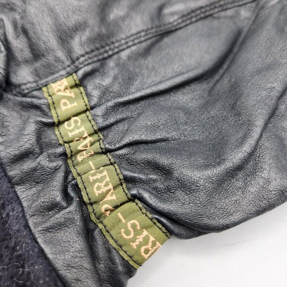 Perrin Paris Men's Black Leather Gloves Wrist Length Lined Lot of 2 M/L Fit - Picture 11 of 12